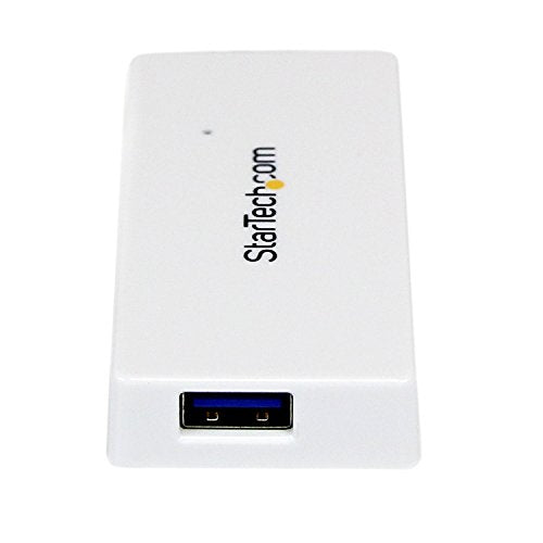 StarTech 4-Port USB 3.0 Hub 5Gbps with Built-in Cable, TAA (ST4300MINU3W) | Multi port hub, Built-in cable, Powered USB 3.2 Gen 1 extender for laptop, White, Backward compatible with 2.0 - color: White, style: 4 x USB-A with Built in Cable