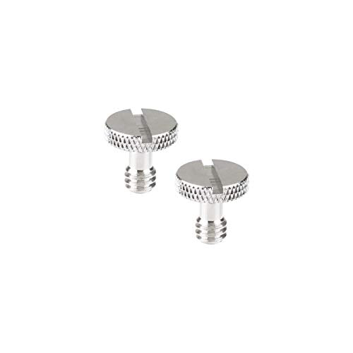 CAMVATE 1/4"-20 Slotted Screw for Camera Quick Release Plate (2 Pieces)