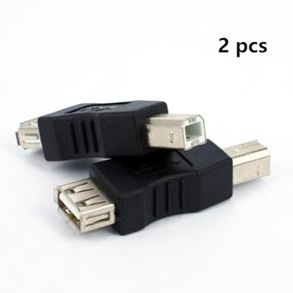 USB TypeB Male Print Adapter toUSB2.0TypeA Female Converter2pcs | USB A Female to USB B Male Connector Type A Female to USB Type-B Print Male Plug