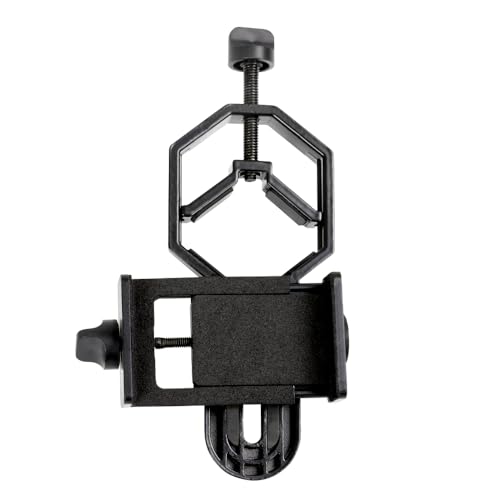 Celestron – Smartphone Adapter for Telescope, Binoculars & Spotting Scopes – Capture Images & Video Through Your Optics – Simple, Durable, Metal Body - Compact and Travel-Friendly - style: Basic Smartphone Adapter