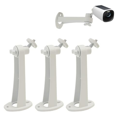 3Pack Extremely Long 6 in Camera Mount for eufyCam 2C/2C Pro, 3C/S300, for Ring Camera, for SoloCam S220/C210, Adjustable Wall Mount Brackets Indoor/Outdoor, Aluminum Alloy Rust-Proof and Durable - color: 3PCS Aluminum Alloy