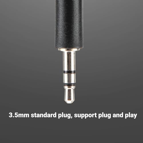 3PCS Mini Microphone, 3.5mm Jack Mini Gooseneck Microphone, Adjustable Flexible Extended Small Mic Replacement for Computer Mobile Phone Radio TV and Conference