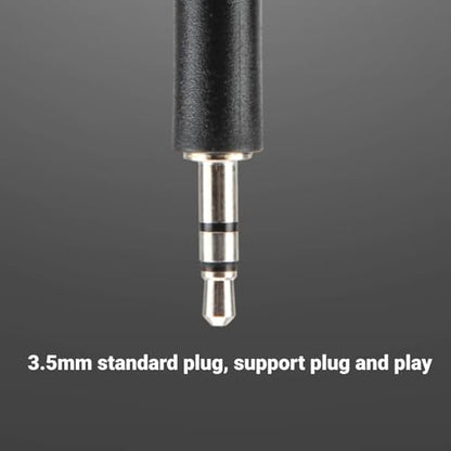 3PCS Mini Microphone, 3.5mm Jack Mini Gooseneck Microphone, Adjustable Flexible Extended Small Mic Replacement for Computer Mobile Phone Radio TV and Conference