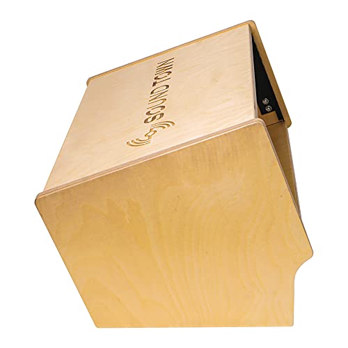 Sound Town DIY 4U Angled Desktop Turret Studio Rack with Solid Baltic Birch Plywood, Golden Oak, Assembly Required (SDRK-Y4SL) - size: 4U, Golden Oak