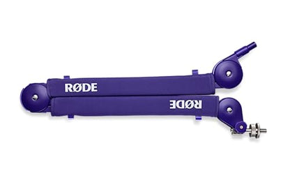 RØDE PSA1+ Professional Studio Arm with Spring Damping and Cable Management (Purple) | Parallelogram Spring, Fully Damped, Supports 94g-1.2kg, 37 Horiz and 34 Vert Reach, 360 Degree Rotation - color: Purple