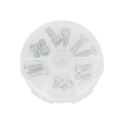 CAMVATE 12 Pieces 1/4"-20 Camera Mounting Screw with Storage Cases | Hex Socket Head & Button Head Cap