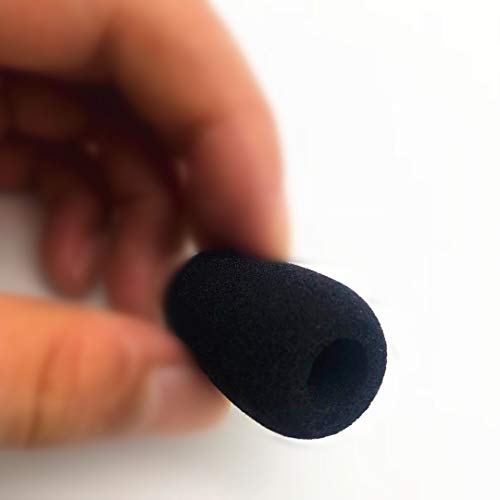 Microphone Covers Compatible with Lightspeed Aviation Pilot Headset Mic Windshield Foam Sponge Windscreen Pack of 10 x