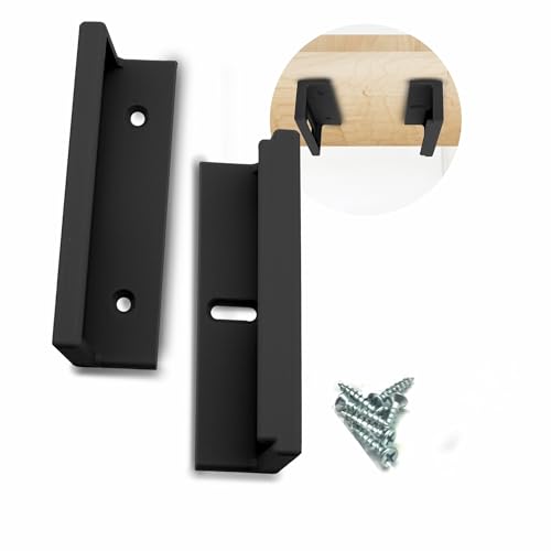 Under Desk Mount Kit for Focusrite Scarlett 2i2 (3rd Gen) – Secure Under Desk Organizer with Reversible ABS Brackets and Clips – Desk Mount Accessories for Sturdy Installation – Black