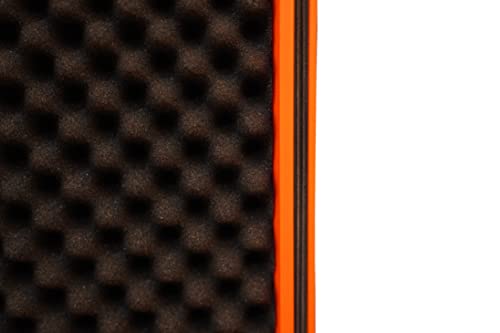 MEIJIA All Weather Portable IP67 Waterproof Protective Case, Hard Camera Case with customizable foam, Perfectly Protection of Camera, Drones,Pistols,Lens,Equipments,18.5 x14.06x6.93inches(Orange) - color: Orange