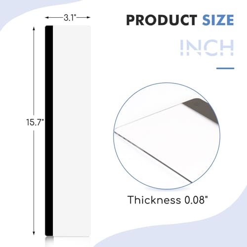 DOLLAR BOSS 1 Pc 15.7" x 3.1" Transparent Acrylic Monitor Memo Board | Computer Screen Side Note Holder, Office Desk Accessories, Clear Message Board, For Sticky Notes Memos, Fits PC & Laptop - size: 15.7''x3.1''-1pc