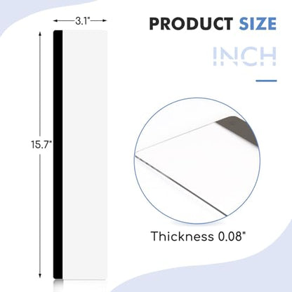 DOLLAR BOSS 1 Pc 15.7" x 3.1" Transparent Acrylic Monitor Memo Board | Computer Screen Side Note Holder, Office Desk Accessories, Clear Message Board, For Sticky Notes Memos, Fits PC & Laptop - size: 15.7''x3.1''-1pc
