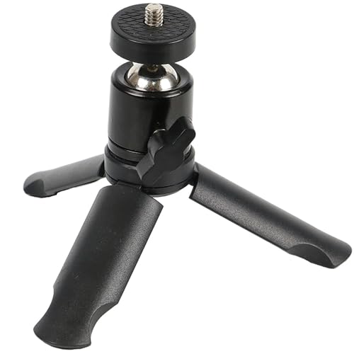 Mini Ball Head, 1/4" Swivel Mini Ball Head Screw Tripod Mount for LED Video Light, Microphone, Cameras, Camcorders, Smart Phone (2 Pack)