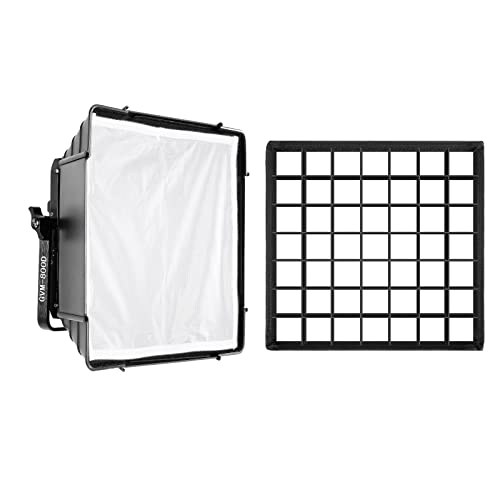 GVM Foldable Softbox Diffuser with Grid Beehive for 850D/800D/480LS Series LED Video Light Panel, Suitable for Studio Lighting, Portrait Photography, Video Lighting, 11" x11''