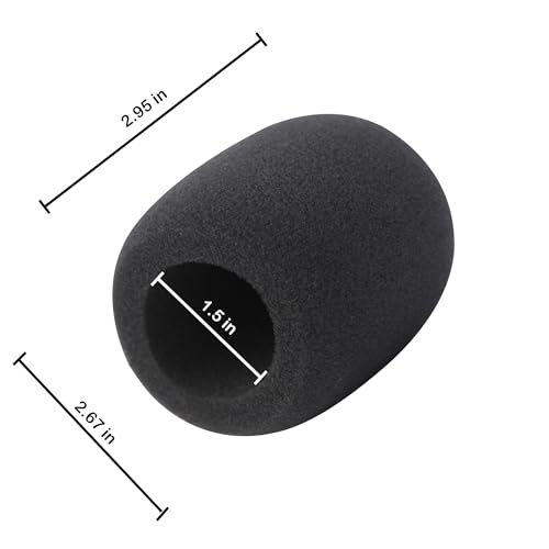 2 Pack Foam Mic Cover Handheld Microphone Windscreen