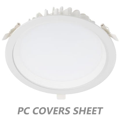 OSALADI Precision Curved Pc Diffuser Cover 3.89X3.89 Inch Lightweight Scratch Resistant Recessed Light Diffuser Panel for Led Downlight Protection and Heat Resistance Pack of 10