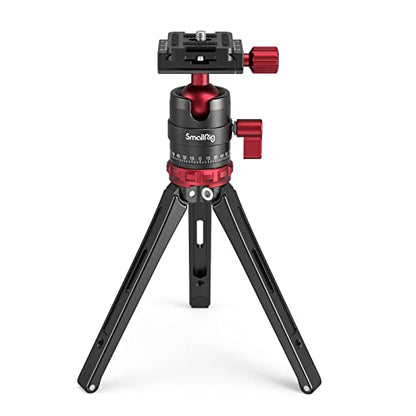 SmallRig Tripod for iPhone Desktop Mini Tripod - Aluminum Alloy 20 inches/ 50 cm with 360 Degree Ball Head, 1/4 inch Quick Shoe Plate for Vlogging DSLR Camera Video, Load up to 11 pounds-3033 - style: 2
