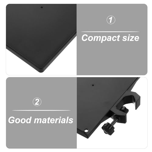 Adjustable Instrument Performance Stand Tray with Space Saving Plastic Sound Card Slot, Desktop Microphone Stand Accessory for Small Areas and Live Broadcasts