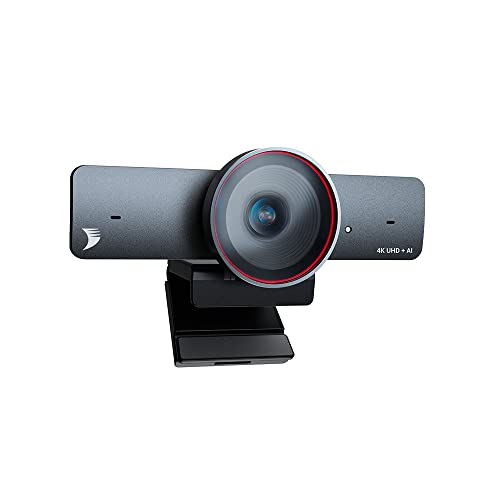 WYRESTORM 4K AI Tracking Conference Webcam, Auto Framing & Presenter Tracking, 120° Wide Angle, Dual Noise Cancelling Mics, Privacy Cover, USB Plug & Play, Zoom Certified for Teams Meeting Rooms - size: 210