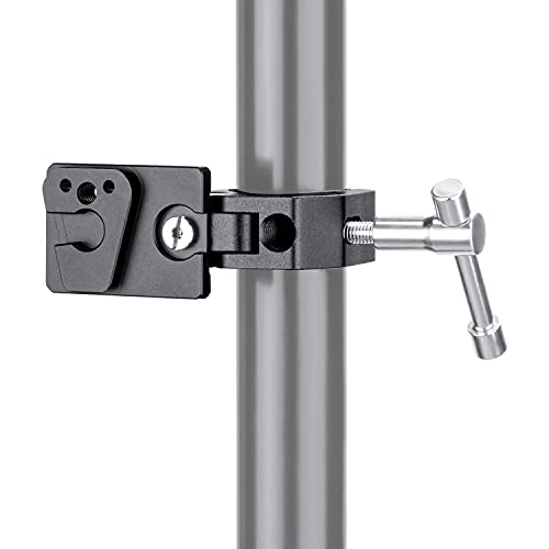 FOMITO VK-05 V-Mount Male Quick Release Plate + Super Crab Clamp, 360° Angle Adjustment, 1/4" and 3/8" Screw Holes, T-Shape Bar - color: Black, size: VK-05