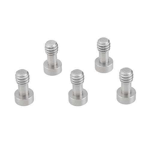 CAMVATE 1/4"-20 Camera Screw with Hexagon Socket Head for Tripod Baseplate | 5 Pieces