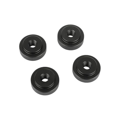 CAMVATE 5/16"-18 Female Thumb Wheel Lock Nut Adapter(4 Pieces,Black)-24009 - color: Black