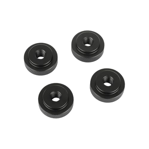 CAMVATE 5/16"-18 Female Thumb Wheel Lock Nut Adapter(4 Pieces,Black)-24009 - color: Black