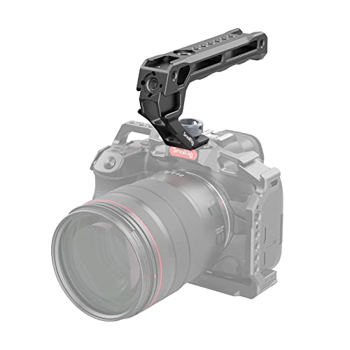 SmallRig Top Handle with 3/8"-16 Locating Pins for ARRI Grip for Camera Cage, Universal Video Rig with 5 Cold Shoe Adapters to Mount DSLR Camera with Microphone/LED Light/Monitor - 3765