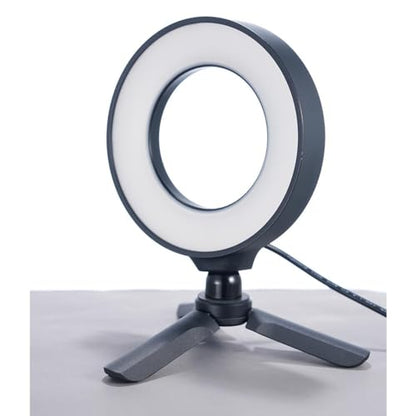 ZENIKO CR5 Video Conference Lighting Kit, 5" Ring Light Clip on Laptop Monitor, Desk Light with Stand Tripod, Bi-Color CRI >95 for Webcam Lighting, Zoom Lighting, Broadcasting, Live Streaming