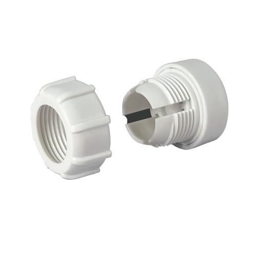 Kado 1/4" Screw Thread to 17mm Ball Head Bracket Connector Adapter White | Universal for Tripod Portable Monitor, Tablet, Phone, Camera Mounting Accessories, Motocycle Action Camera, GPS, Webcam - color: White