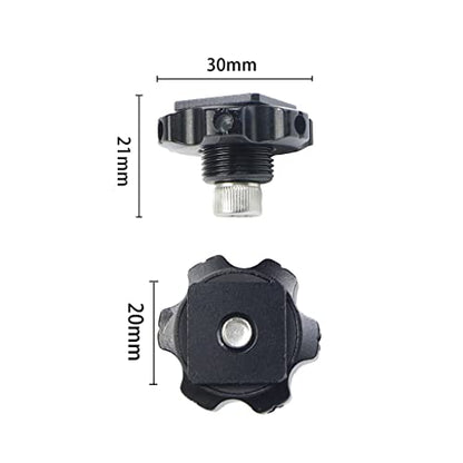1 Inch Ball Mount Head Adjustable Adapter with Cold Shoe Base for Underwater Camera Case Video Flash (Kit B) - color: Kit B