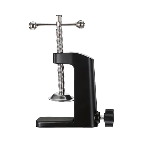 C-Clamp Lamp, Desk Lamp Clamp Base Adjustable C-Clamp Desk Light Mounting Bracket Cantilever Bracket Black C-Clamps Desks Lamps Clip for Swing Arm Lights, DIY Lighting, Monitors, Workbenches
