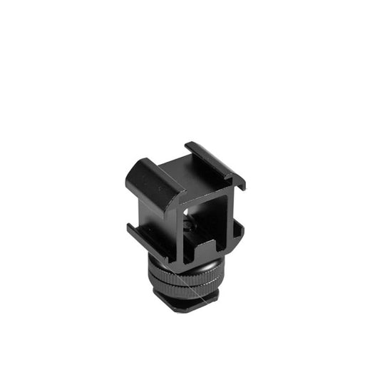 Aluminium Camera Hot Shoe Mount Adapter Video Accessory Triple Cold Shoe Bracket Lights, LED Monitors, Microphones, Audio Recorder & Studio Flash Video Camera - color: ST-003
