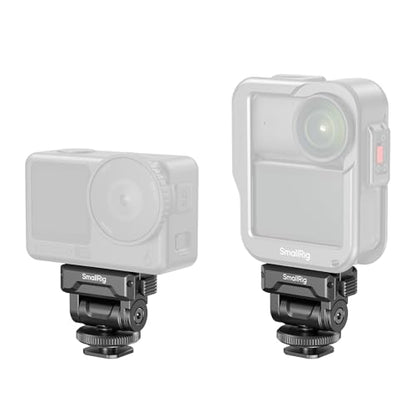 SMALLRIG Quick-Release Cold Shoe Mount for DJI Osmo Action 6/ Nano, Features a 1/4"-20 Threaded Hole and Cold Shoe, Supports 160° Tilt Swivel, for Magic Hand, Selfie Sticks, Camera Cages, 6440 - style: Cold Shoe Mount