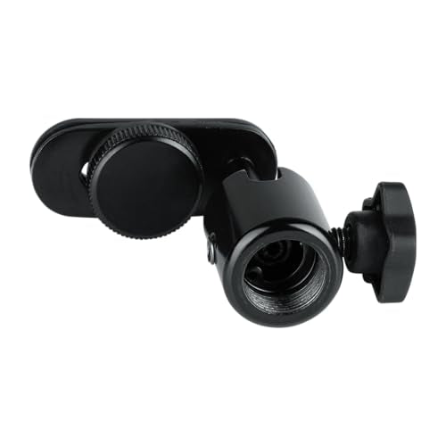 Gator Frameworks Camera Mount Mic Stand Adapter with Ball-and-Socket Head Fits Standard 1/4-20 Camera Threads (GFW-MIC-CAMERA-MT)