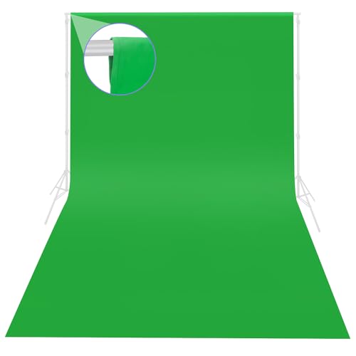 Green Screen Backdrop 10x20 ft, Portable Greenscreen Background for Streaming Zoom, Large Green Photo Backdrop Curtain for Photography, Chromakey Muslin Cloth for Gaming Photoshoot Video Studio - color: Green, size: 10x20ft