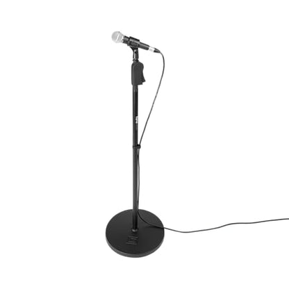 Gator Frameworks Microphone Stand with 12" Weighted Base and Deluxe Soft Grip Squeeze Height Adjustment, (GFW-MIC-1201) - style: 12" Weighted Base - Deluxe Height Adjust