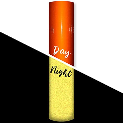Turner Moore Edition Orange Reflective Vinyl Permanent Adhesive, 12x12 Sheets Reflective Vinyl for Cricut, Cars, Bikes, Decals, Stickers, Signs, Helmets, Mailbox, Numbers, Reflective Tape (3-Pack) - color: Orange