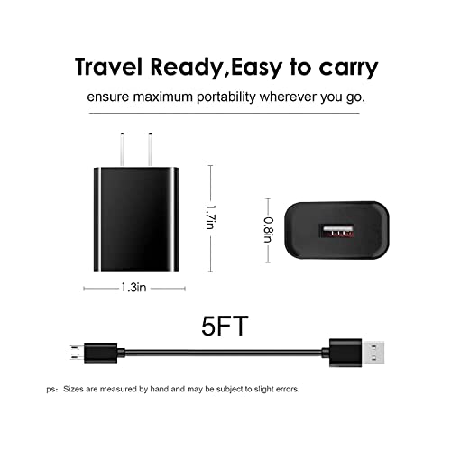 Charger Compatible with SimpliSafe Outdoor Camera Battery and Simplisafe Outdoor Camera & Outdoor Security Camera Series 2, Charger 5ft Charging Cable Power Cable for SimpliSafe Battery