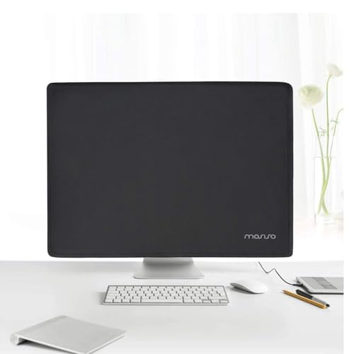 MOSISO Monitor Dust Cover 22, 23, 24, 25 inch Anti-Static Dustproof LCD/LED/HD Panel Case Computer Screen Protective Sleeve Compatible with iMac 24 inch, 22-25 inch PC, Desktop and TV, Black - color: Black, size: 22-25 inch