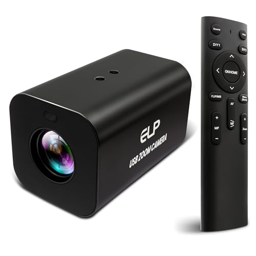 HDMI 12X Zoom USB Camera 4K Autofocus 60FPS High Speed Webcam USB HDMI Simultaneous Output PC Camera Manual Zoom Remote Control for TV Projector Video Conferencing Church Streaming