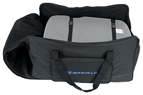 Rockville TB12 v2 Rugged Speaker Bag Carry Case Fits Yamaha DXR12 and QSC K12.2 12" Speakers and other Similar Sized PA Systems | Stand Holder Pocket, Interior Straps, Water Resistant, Dual YKK Zippers, Thick Foam Padding, Dual Handles - style: 12 - Inche