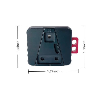 Mini V-Lock Assembly Kit, V-Mount Battery Plate Quick Release Set with 1/4"-20 Threaded Holes, Lightweight Aluminum Mounting System for Camera Cages, Rigs, Monitors, and Accessories