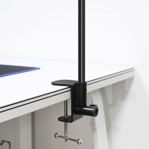 C-Clamp Base Stand Mounting Accessory, Metal Table Mount Desk Clamp for Desktop Lamp Monitor Microphone Mic Arm Stand (12mm/0.47" Dia Hole)