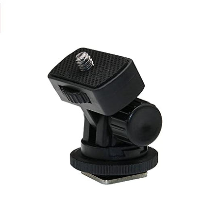 2 Pack Field Monitor Holder Quick Release Universal 1/4'' Screw Hot Shoe Mount Flash Bracket Cold Shoe Tilt 180 Degree Adjustable for Fill Light Video Shooting Tripod PTZ Live Microphone