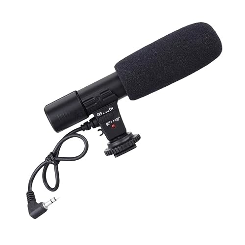 1pc Interview Microphone for Camera Camcorder and Phone Lightweight Design Compatible Devices for Vloggers and Video Producers