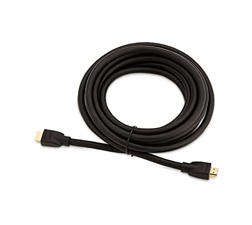 Amazon Basics HDMI Cable, 15 ft, 4K@60Hz, High-Speed 4K HDMI 2.0 Cord, 18Gbps, 2160p, 48 bit, Ethernet, Compatible with TV/PS5/Xbox/Roku, Black (Pack of 2) - size: 15 Feet (Pack of 2), style: 1-Pack