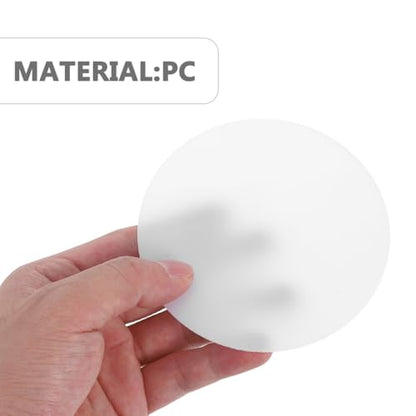 OSALADI Precision Curved Pc Diffuser Cover 3.89X3.89 Inch Lightweight Scratch Resistant Recessed Light Diffuser Panel for Led Downlight Protection and Heat Resistance Pack of 10