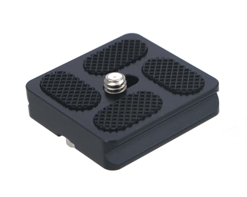 PU-40 40mm Universal Quick Release QR Plate with D-Ring Screw for Mini Tripod Monopod Ball Head DSLR Camera, Arca-Swiss Compatible