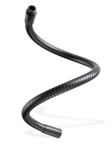19-inch Microphone Gooseneck (5/8"-27 Thread) - 360° Adjustment, Heavy Duty &Flexible Metal Extension Arm with High Load-bearing Capacity for Podium, Drum Mic Stand, Lecture and DIY, Black - size: 19 Inch Gooseneck