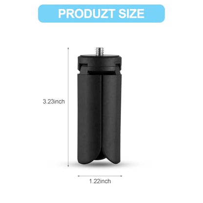 Mini Tripod for DJI Osmo Pocket 3 & 2, Foldable Stand with 1/4″-20 Screw Mount, Portable, Compact Desktop Stand Compatible with Osmo Pocket, DJI Osmo Action 5/4, and Insta360 Ace Pro